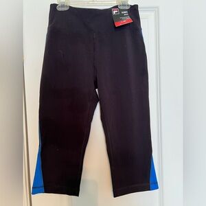 Fila Black and Blue Performance Leggings
